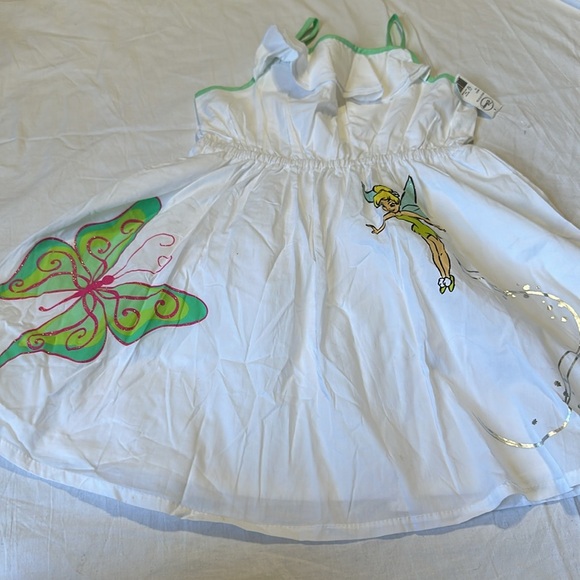 Disney Tinkerbell Tank Dress 7:8 NWT 100% Cotton - Picture 2 of 9